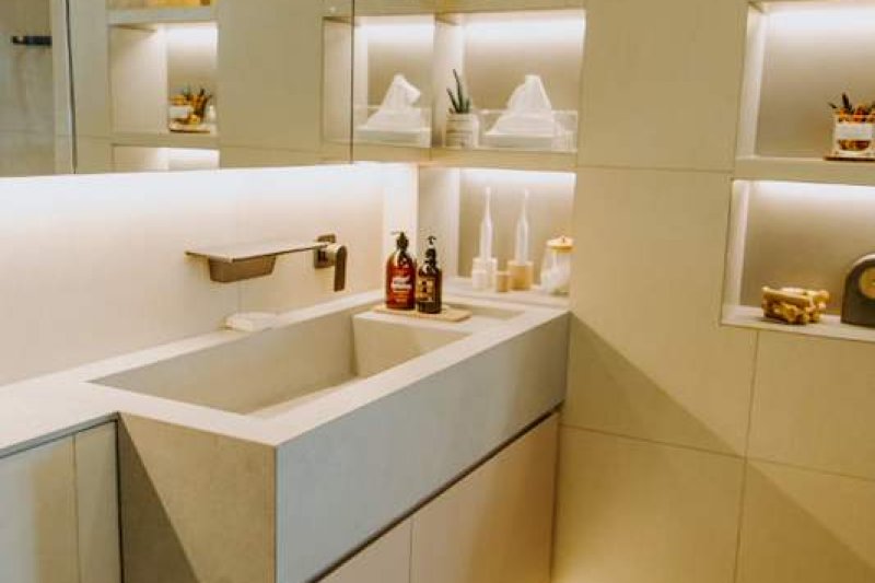 Bathroom Vanity and Mirror in an HDB Flat in Singapore: Wall-Hung or Floor-Standing, Basin Pipe and Mirror Light Point to Settle Before Tiling