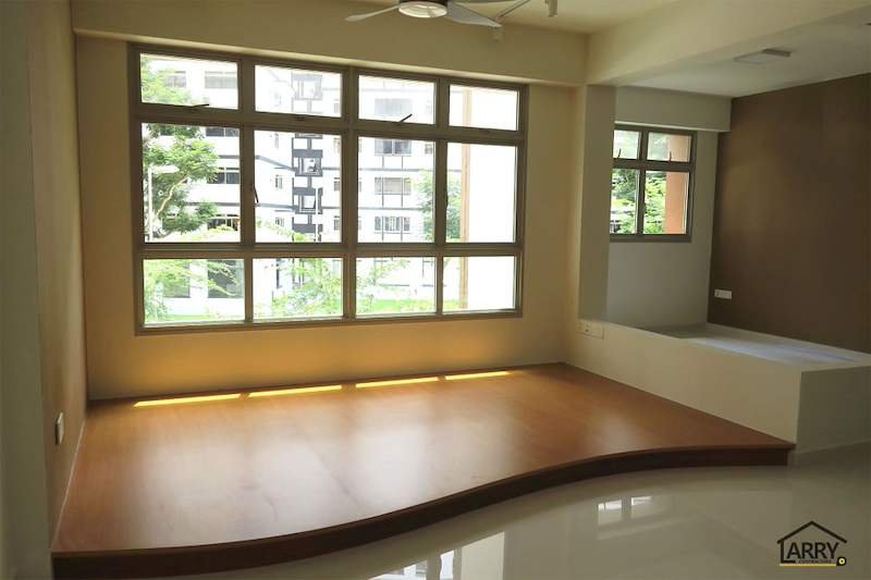 Raised Platform Under the Windows of an HDB Living Room in Singapore: Height, Edge Lighting and What to Settle Before the Carpenter Builds