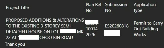 The Permit To Commence Work — Larry Contractors live job 17CBR, 27 Aug, photo 1 of 1