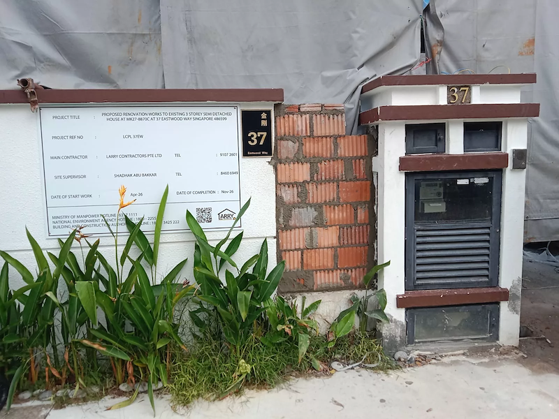 Renovation Works On A 3-Storey Semi-Detached House in Tanah Merah — job 37EW, 26 Jul, photo 1